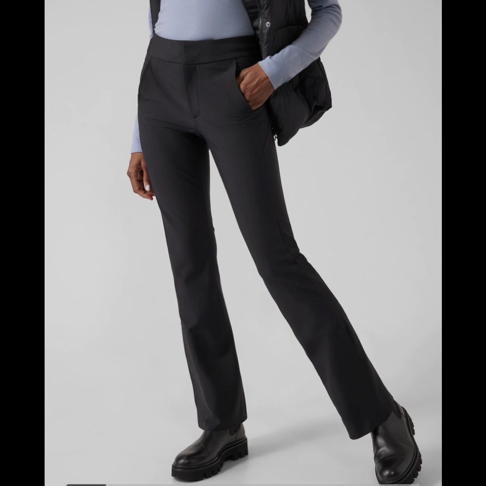 Athleta Stellar Flare Trouser NEW without tags tags Size 0 Black NWT